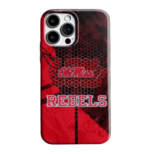 ole miss rebels web overlay red phone case best selling