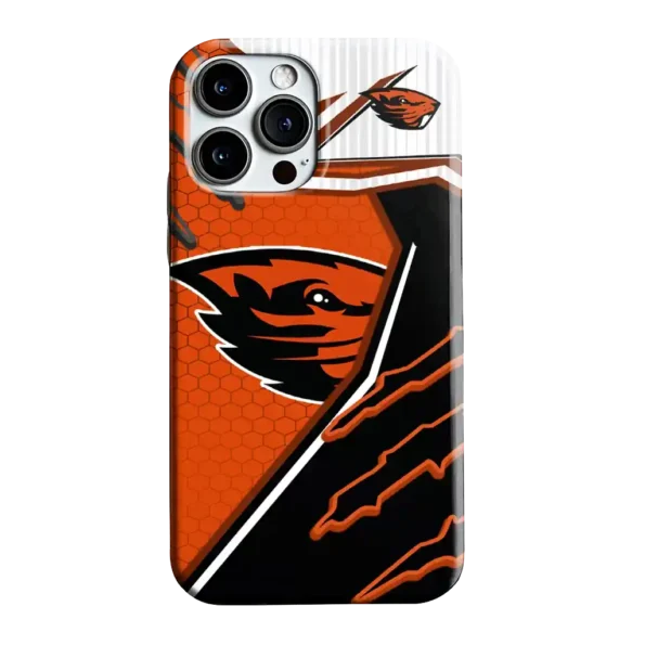 oregon state beavers armor streaks orange phone case best selling
