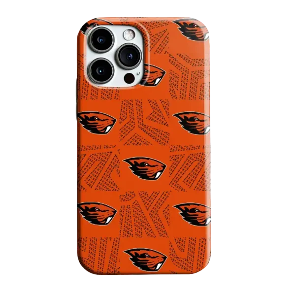 oregon state beavers chevron squares orange phone case best selling