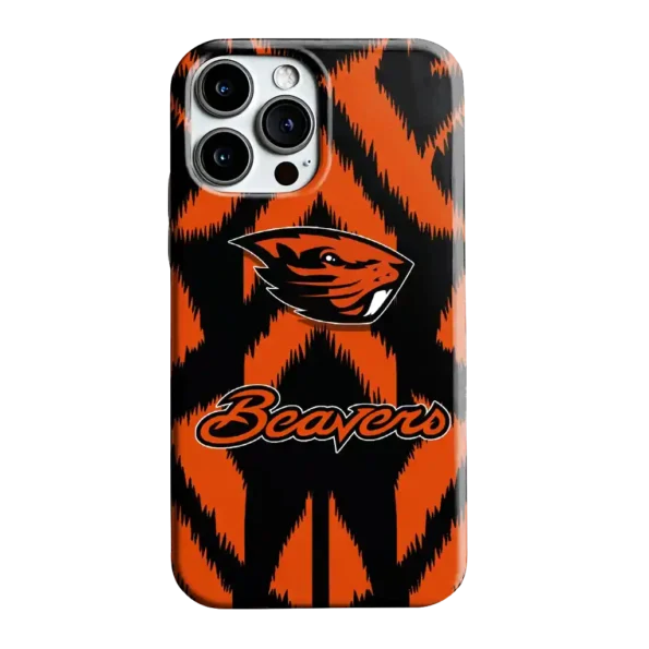 oregon state beavers chevron zigzag orange phone case best selling