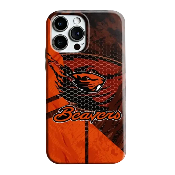 oregon state beavers web overlay orange phone case best selling