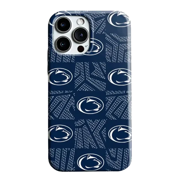 penn state nittany lions chevron squares blue phone case best selling