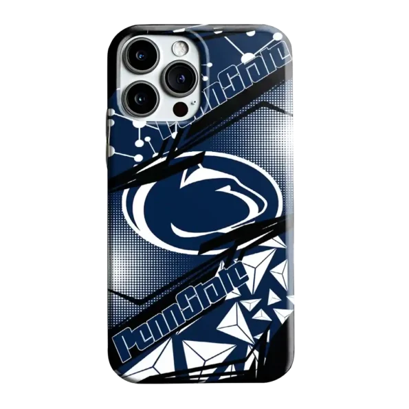 penn state nittany lions jagged flash blue black phone case best selling