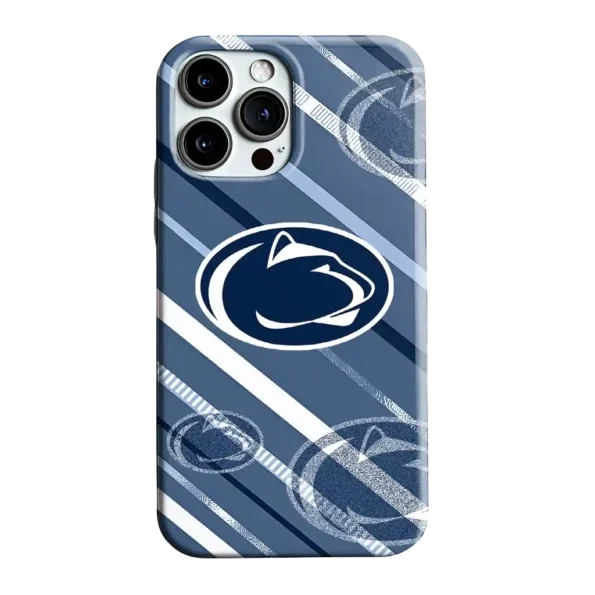 penn state nittany lions linear stripes blue phone case best selling
