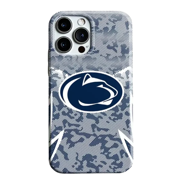 penn state nittany lions striped overlay blue phone case best selling