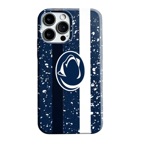penn state nittany lions textured stripe blue phone case best selling