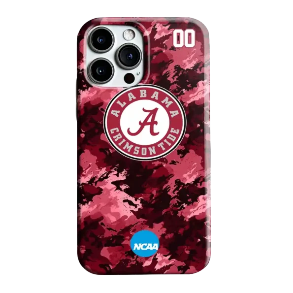 personalized alabama crimson tide camo abstract crimson phone case best selling