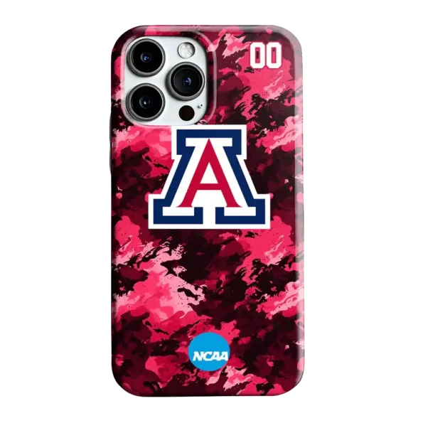 personalized arizona wildcats camo abstract red phone case best selling