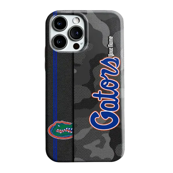 personalized florida gators camouflage stealth blue gray phone case best selling
