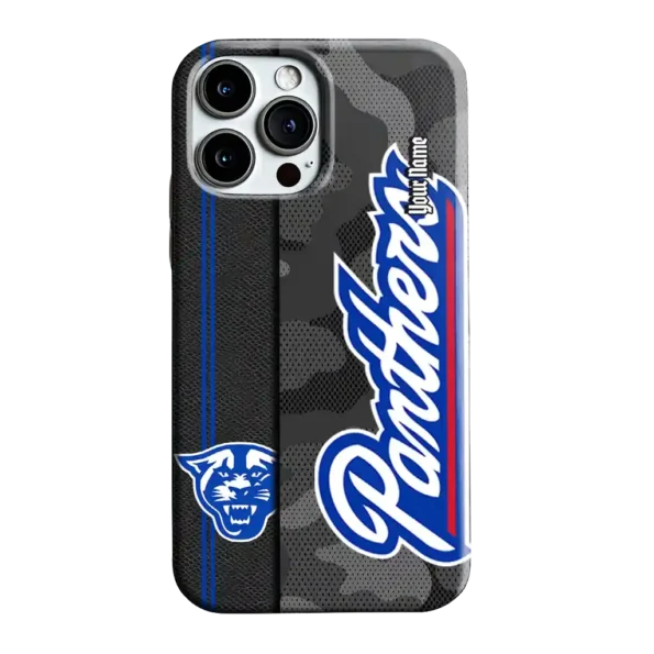 personalized georgia state panthers camouflage stealth blue gray phone case best selling