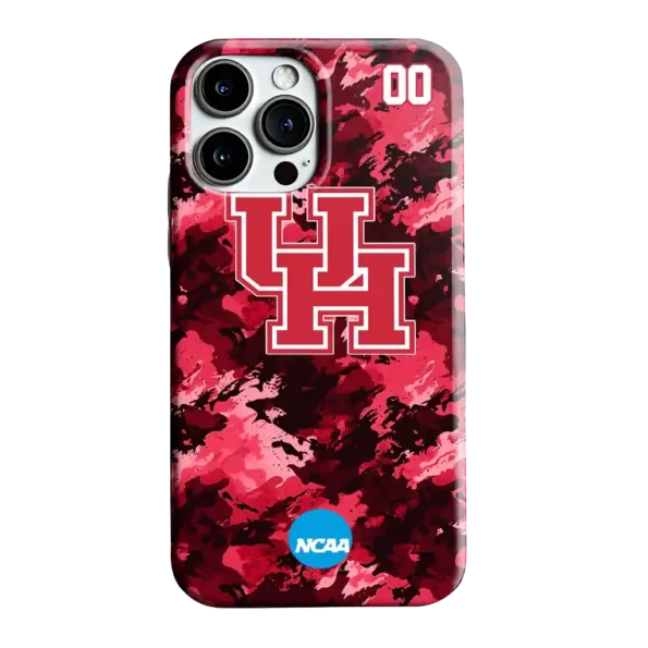 personalized houston cougars camo abstract red phone case best selling