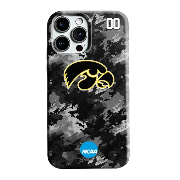personalized iowa hawkeyes camo abstract black phone case best selling