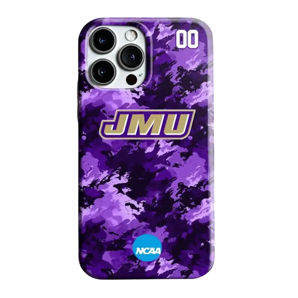 personalized james madison dukes camo abstract purple phone case best selling