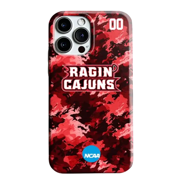 personalized louisiana ragin cajuns camo abstract red phone case best selling