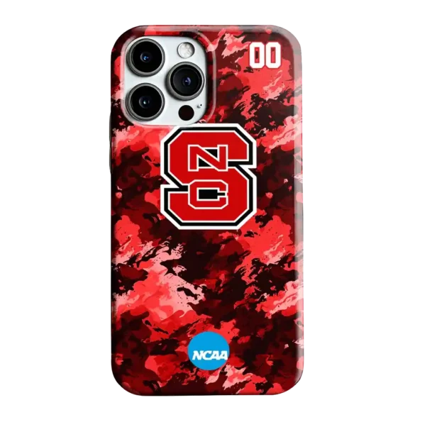 personalized nc state wolfpack camo abstract red phone case best selling