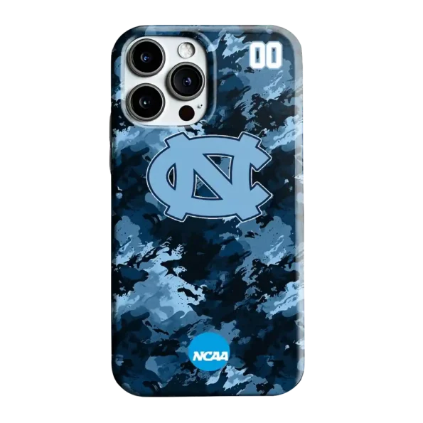 personalized north carolina tar heels camo abstract light blue phone case best selling