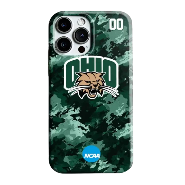 personalized ohio bobcats camo abstract green phone case best selling