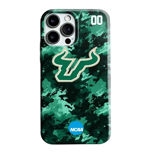 personalized south florida bulls camo abstract green phone case best selling