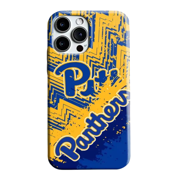 pittsburgh panthers abstract zigzag royal blue phone case best selling