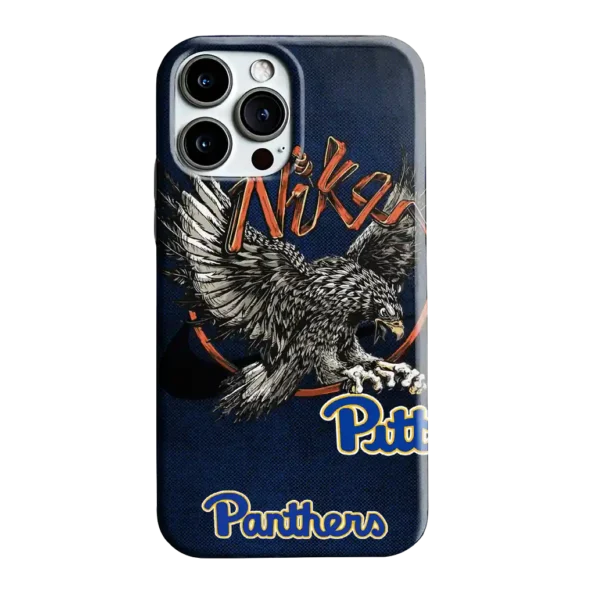pittsburgh panthers eagle soar royal blue phone case best selling