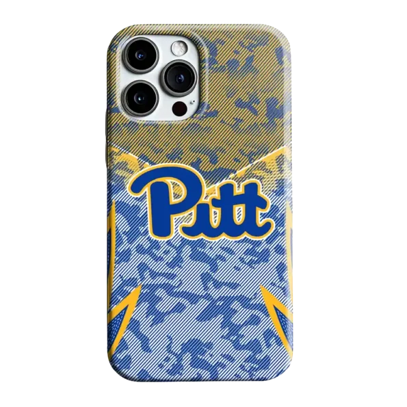 pittsburgh panthers striped overlay royal blue phone case best selling