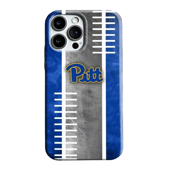 pittsburgh panthers yard markers royal blue gray phone case best selling