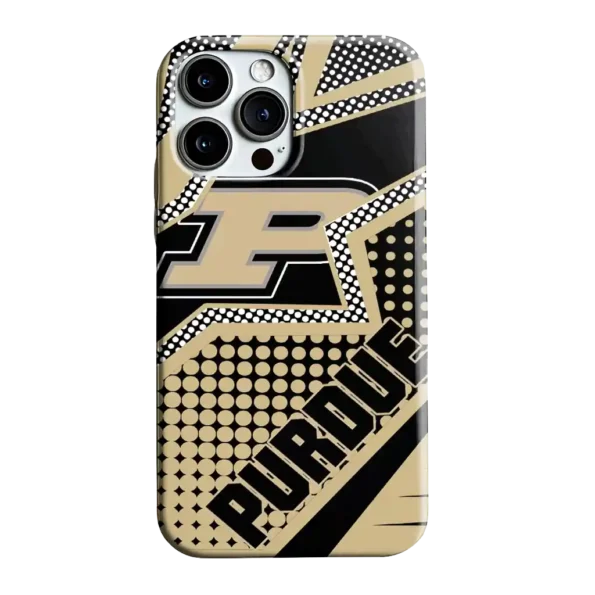 purdue boilermakers star outline gold phone case best selling