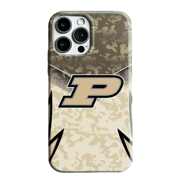 purdue boilermakers striped overlay gold phone case best selling