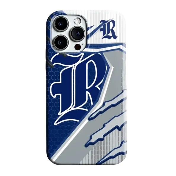 rice owls armor streaks navy blue phone case best selling