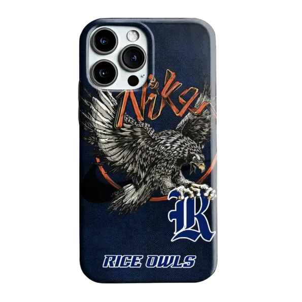 rice owls eagle soar navy blue phone case best selling
