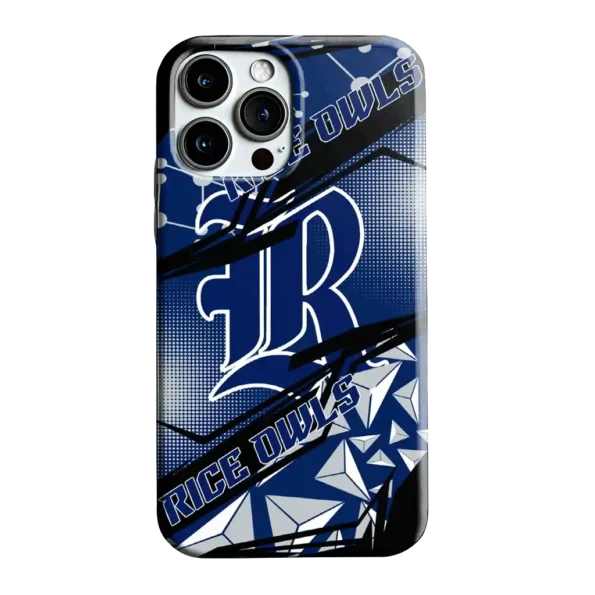 rice owls jagged flash navy blue black phone case best selling