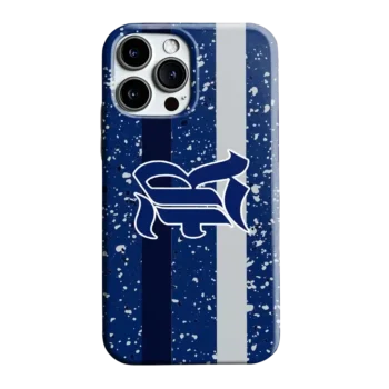 Rice Owls Textured Stripe Navy Blue Phone Case