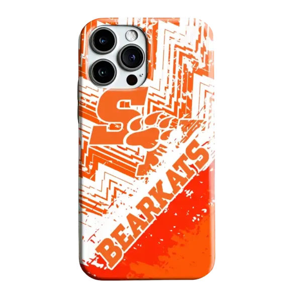 sam houston bearkats abstract zigzag orange phone case best selling