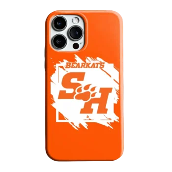 Sam Houston Bearkats Brush Square Orange Phone Case