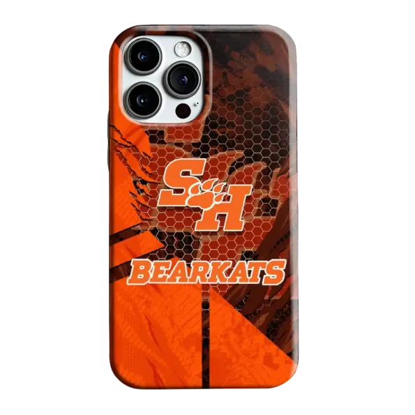 sam houston bearkats web overlay orange phone case best selling