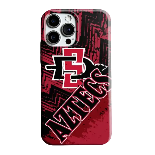 san diego state aztecs abstract zigzag red phone case best selling