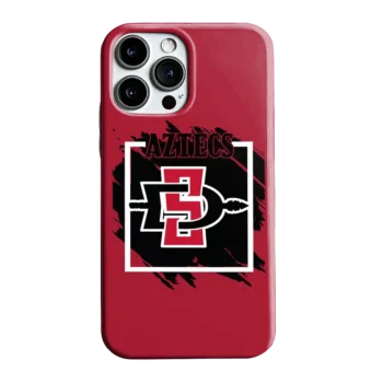 San Diego State Aztecs Brush Square Red Phone Case