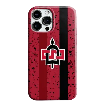 San Diego State Aztecs Textured Stripe Red Phone Case