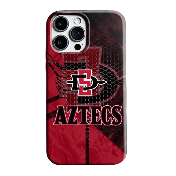 san diego state aztecs web overlay red phone case best selling