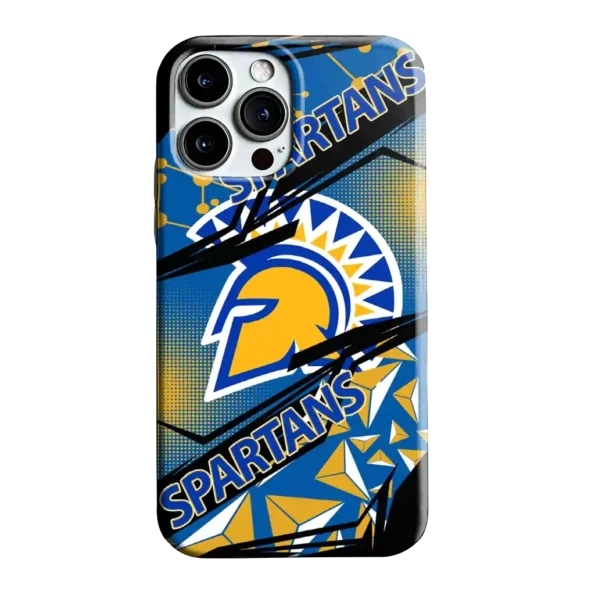 san jose state spartans jagged flash blue black phone case best selling