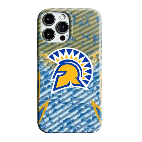 san jose state spartans striped overlay blue phone case best selling