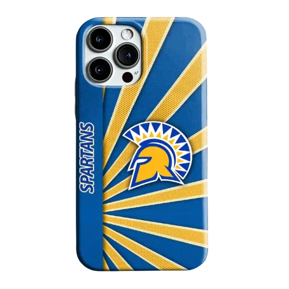 san jose state spartans sunburst rays blue phone case best selling
