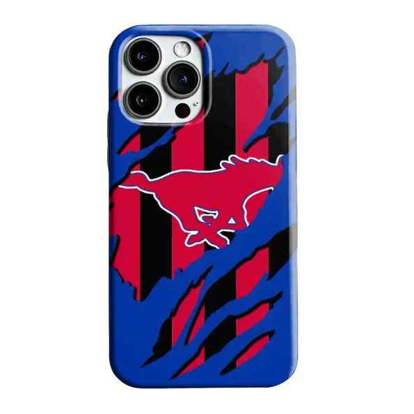 smu mustangs claw scar blue black phone case best selling