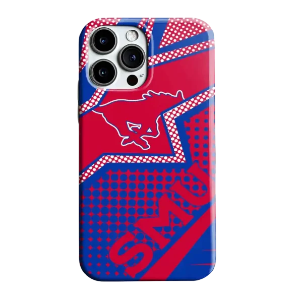 smu mustangs star outline blue phone case best selling