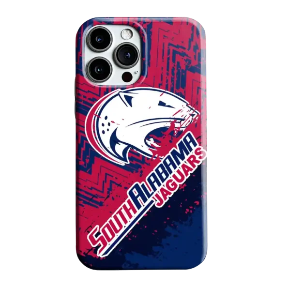 south alabama jaguars abstract zigzag blue phone case best selling