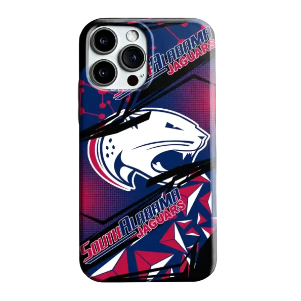 south alabama jaguars jagged flash blue black phone case best selling