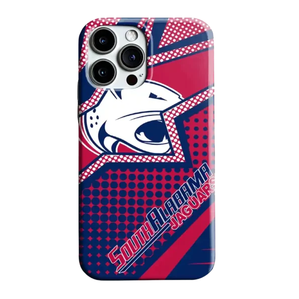 south alabama jaguars star outline blue phone case best selling