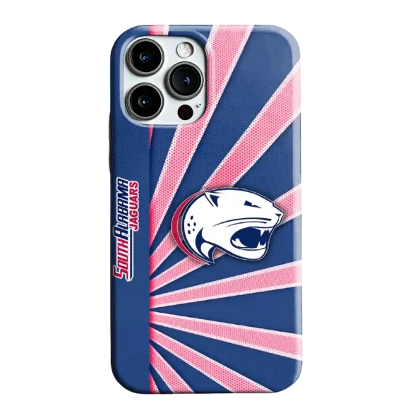 south alabama jaguars sunburst rays blue phone case best selling