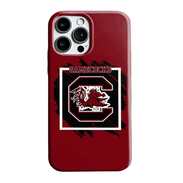 south carolina gamecocks brush square garnet phone case best selling