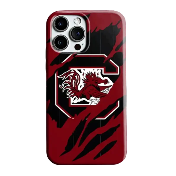 south carolina gamecocks claw scar garnet black phone case best selling